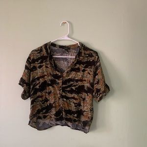 Camo Forever 21 Cropped Top